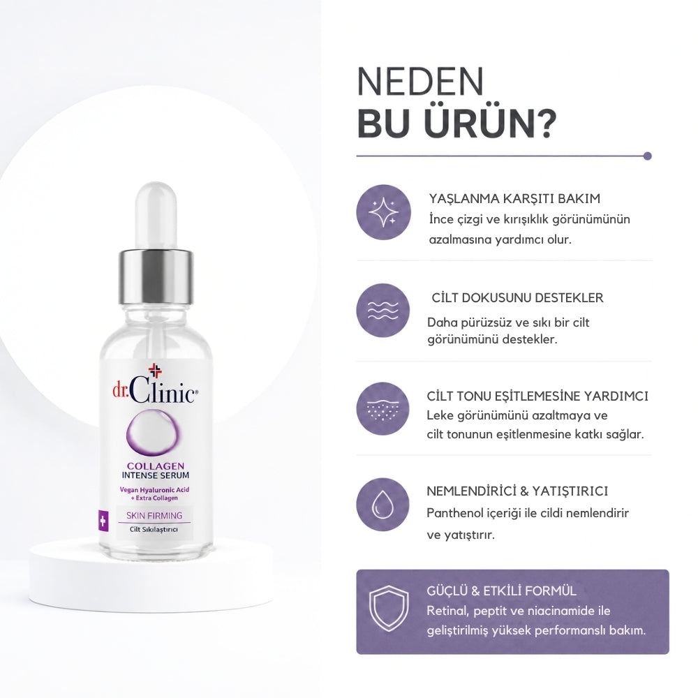 Yoğun Kolajenli Cilt Sıkılaştırıcı Serum 30 ml.