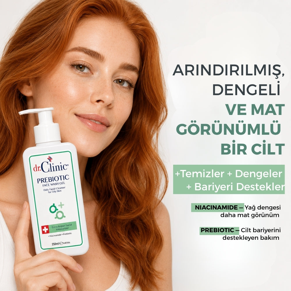 Prebiyotik Yüz Yıkama Jeli 250 ml (Yağlı Ciltler)