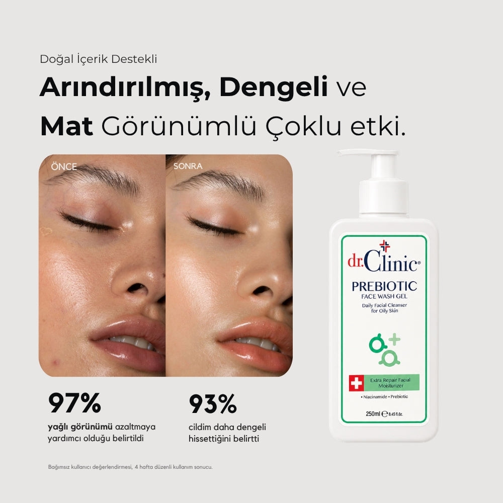 Prebiyotik Yüz Yıkama Jeli 250 ml (Yağlı Ciltler)