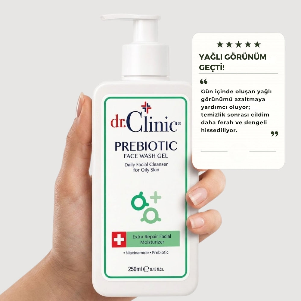 Prebiyotik Yüz Yıkama Jeli 250 ml (Yağlı Ciltler)