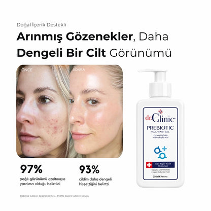 Prebiyotik Yüz Yıkama Jeli 250 ml (Sivilce Eğilimli Ciltler)