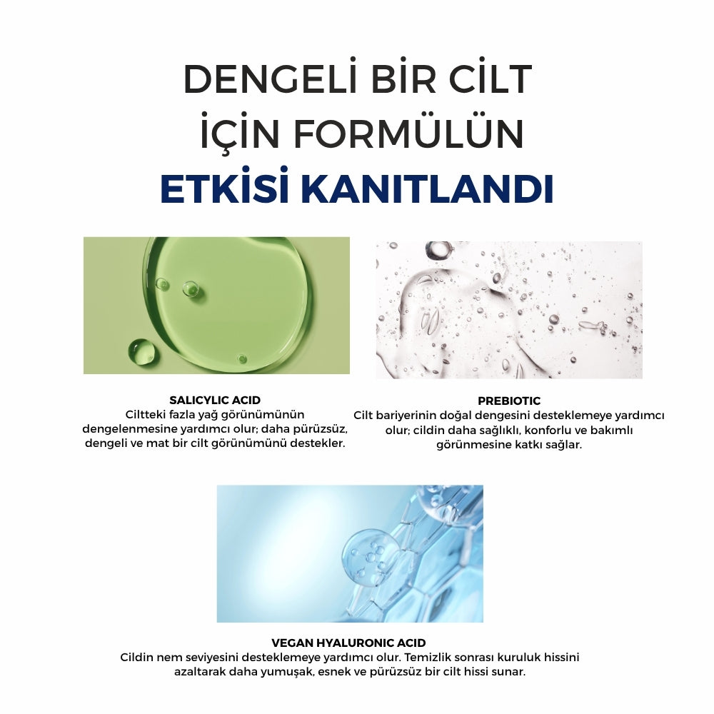 Prebiyotik Yüz Yıkama Jeli 250 ml (Sivilce Eğilimli Ciltler)