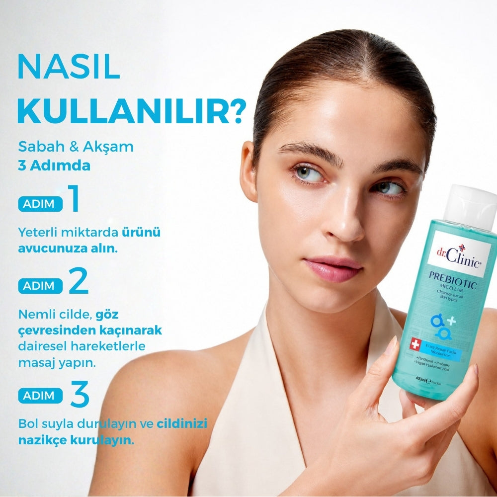 Prebiyotik Micellar Tüm Ciltler Ciltler Mavi 400 ml