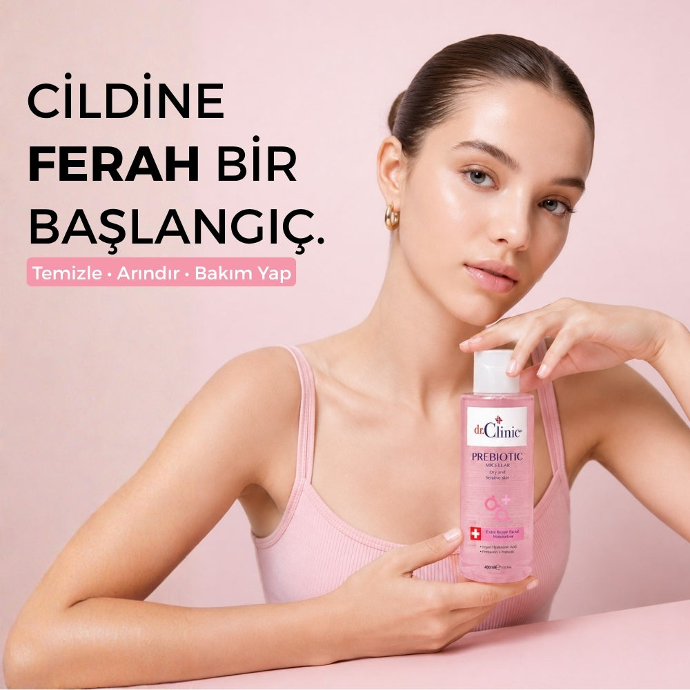 Prebiyotik Micellar Kuru ve Hassas Ciltler Pembe 400 ml