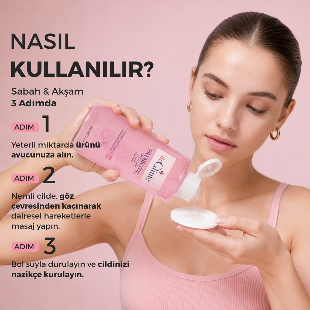 Prebiyotik Micellar Kuru ve Hassas Ciltler Pembe 400 ml