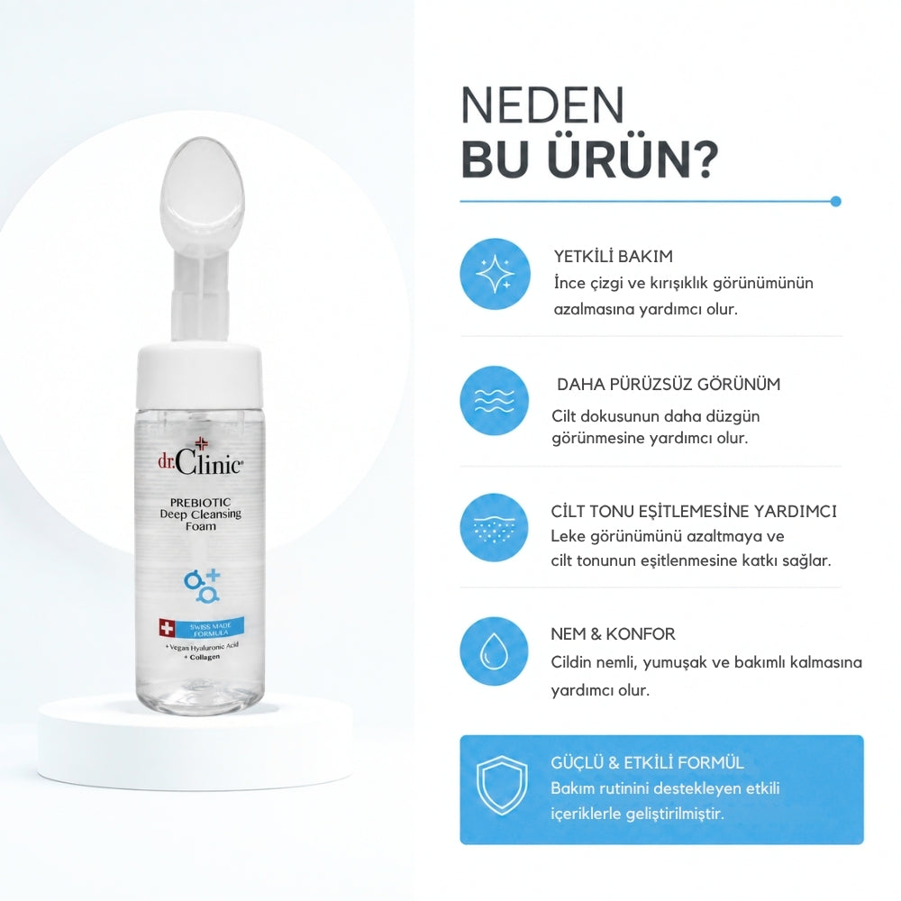 Prebiotic Yüz Temizleme Köpüğü 160 ml