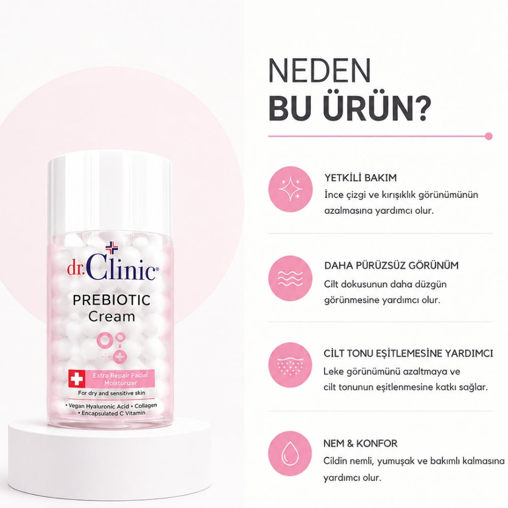 Prebiyotik Bakım Kremi Kuru ve Hassas Ciltler Pink 100 ml