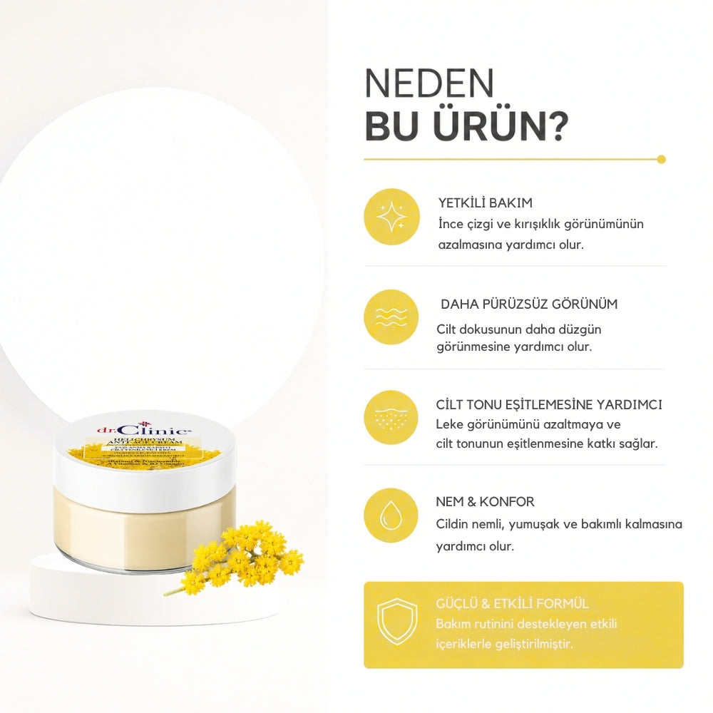 Ölmez Çiçeği Otu Helichrysum Cilt Yenileyici Krem 50 ml
