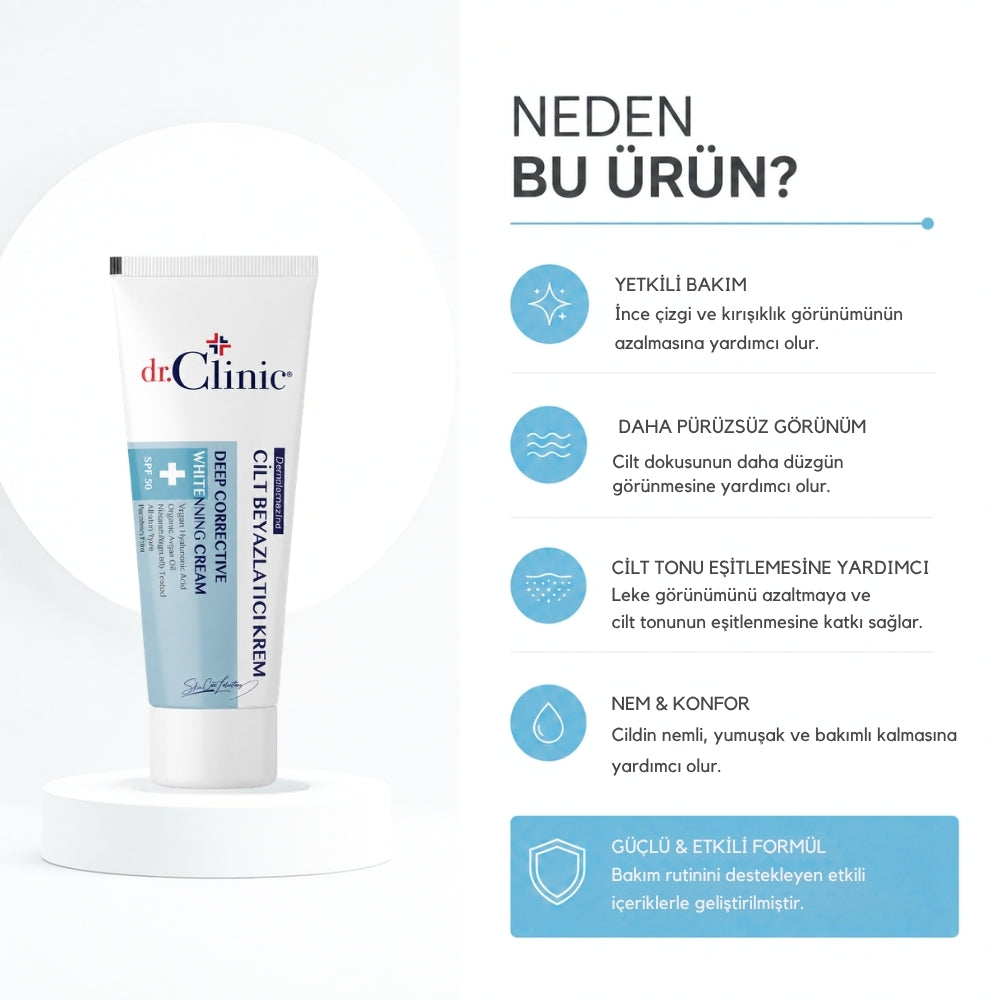 Derinlemesine Cilt Beyazlatıcı Krem 50 ml